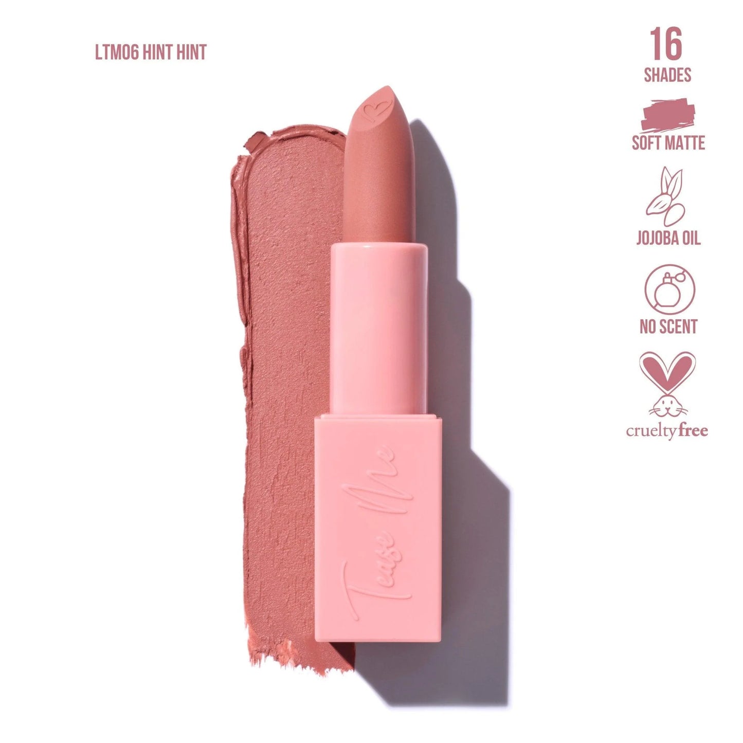 Beauty Creations - Tease Me Soft Matte Lipstick