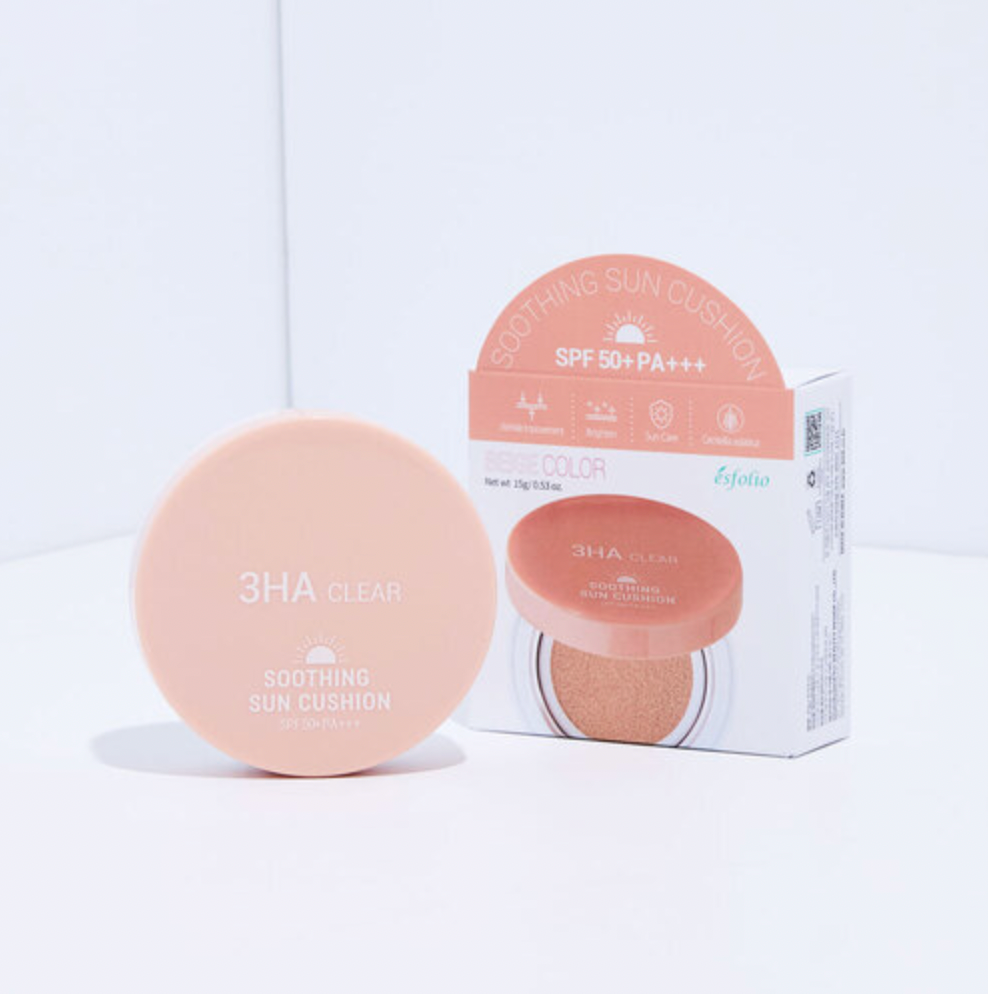 ESFOLIO - 3HA Clear Soothing Sun Cushion (Beige) Protector Solar