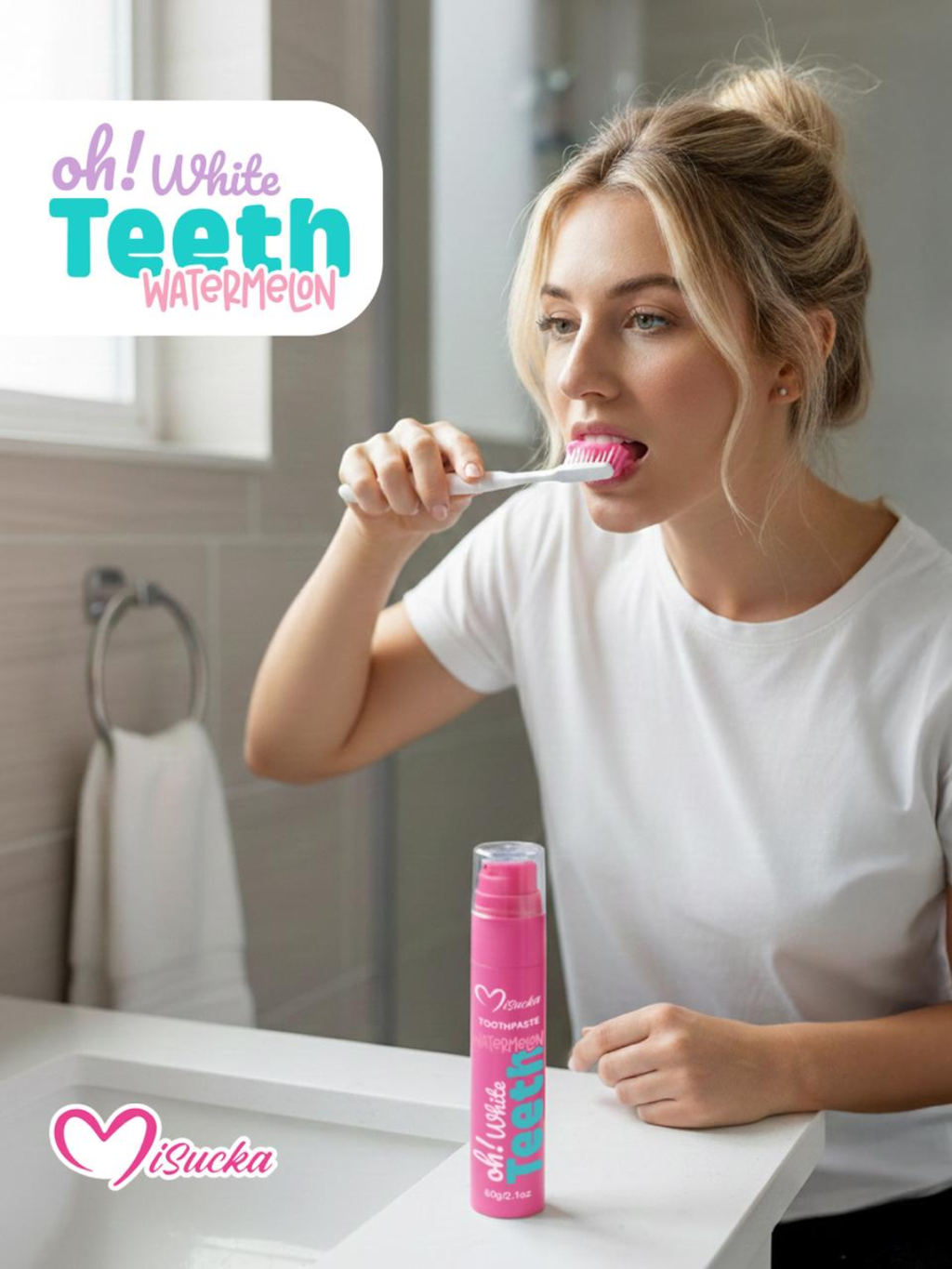 Misucka - Pasta Dental Blanqueadora Oh White Teeth SANDIA