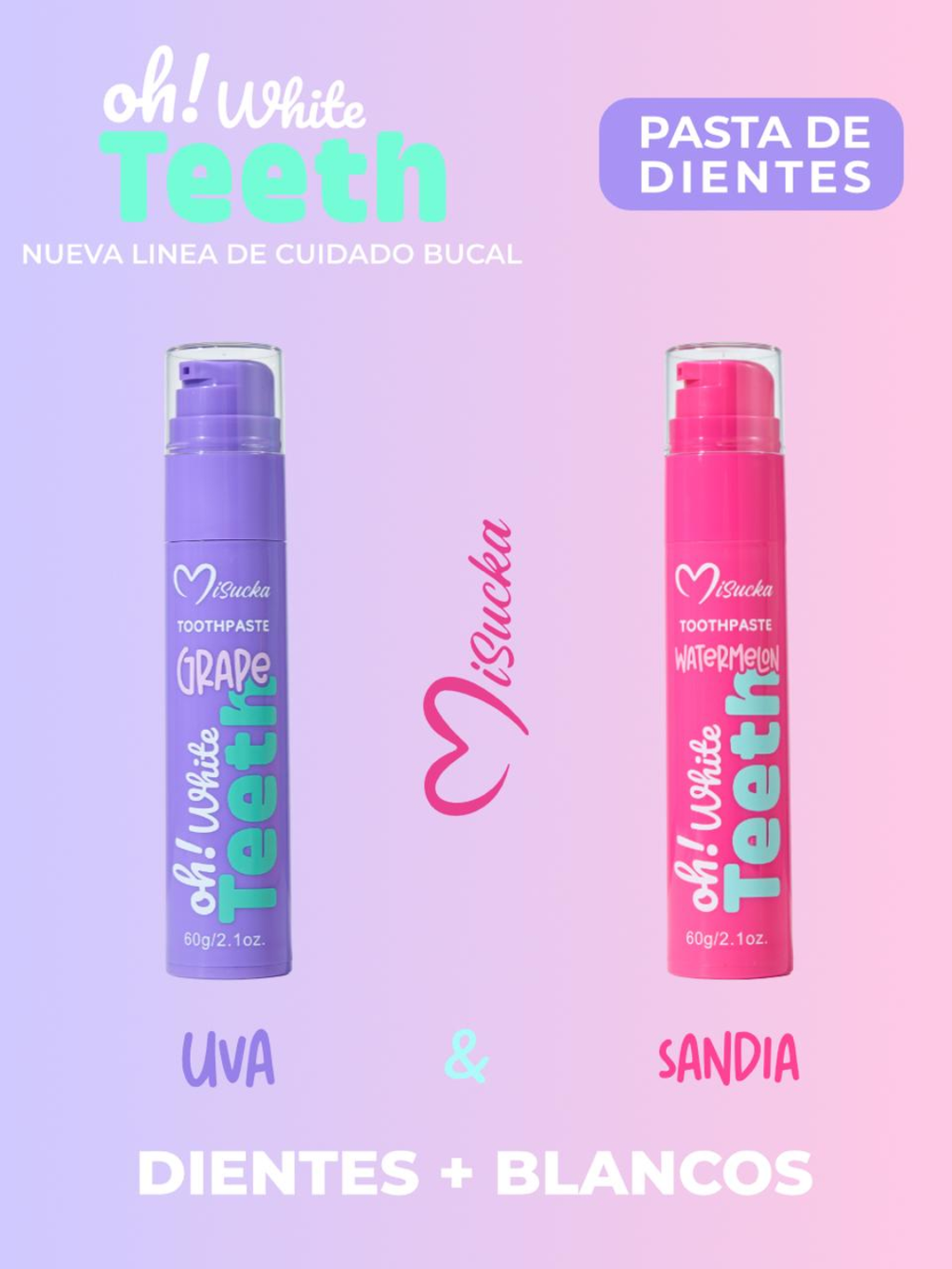 Misucka - Pasta Dental Blanqueadora Oh White Teeth UVA