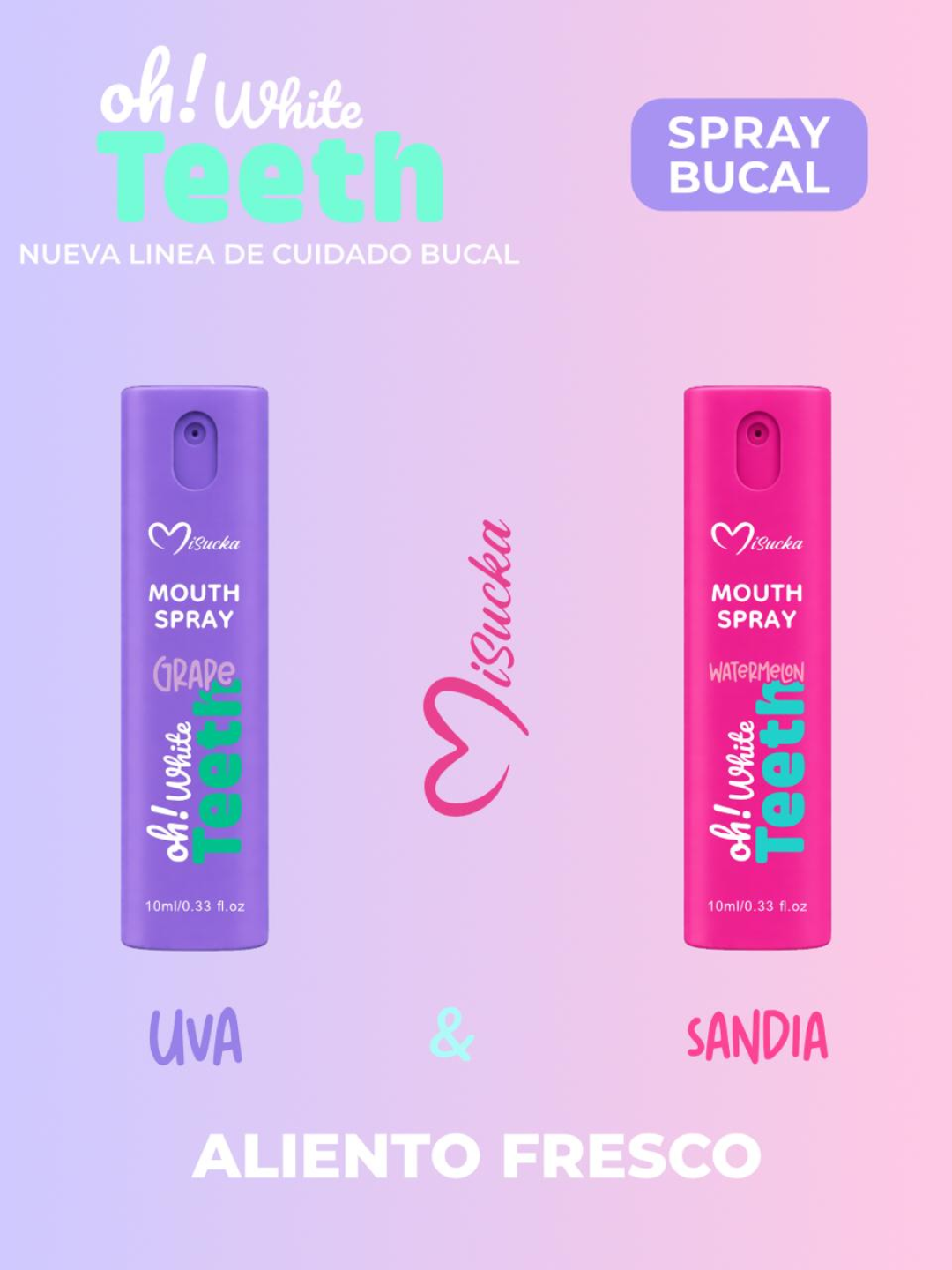 Misucka - Spray refrescante bucal Oh White Teeth UVA