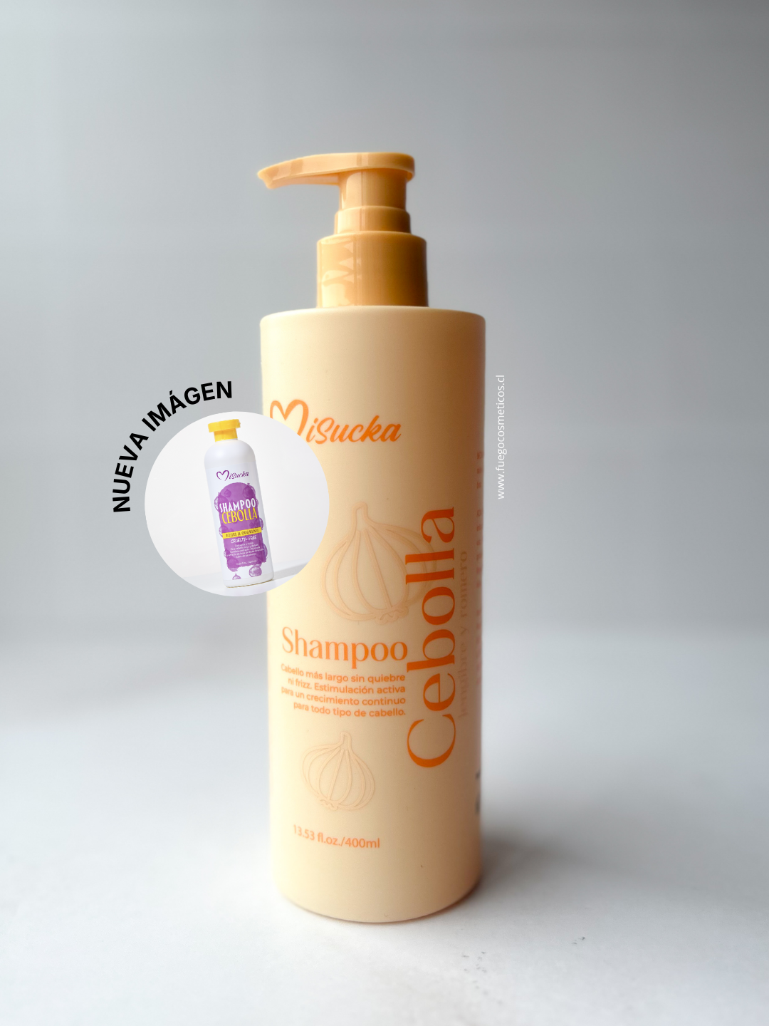 Misucka - NUEVO Shampoo Cebolla, Jengibre y Romero
