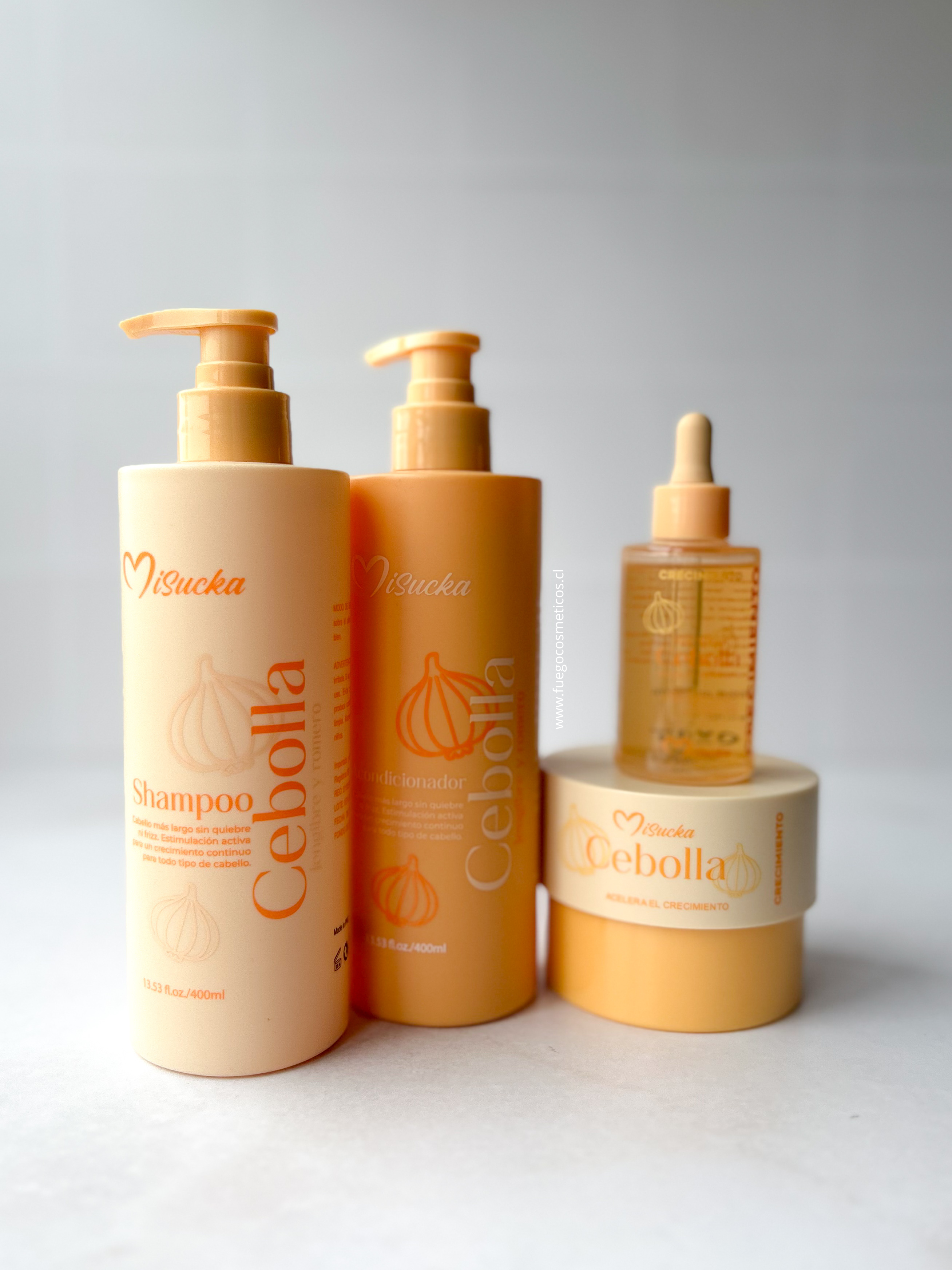 Misucka - KIT Crecimiento Capilar: Cebolla, Jengibre y Romero