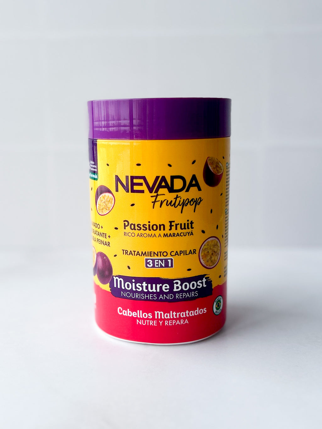 NEVADA - Mascarilla 3 en 1 Cabello Maltratado MARACUYA 1Kg