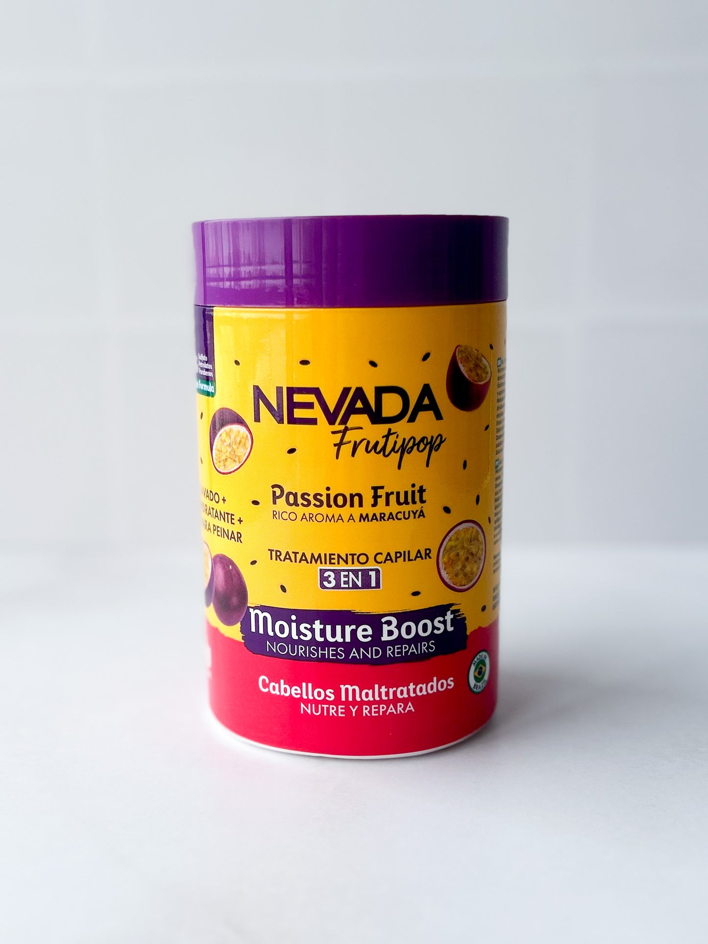 NEVADA - Mascarilla 3 en 1 Cabello Maltratado MARACUYA 1Kg