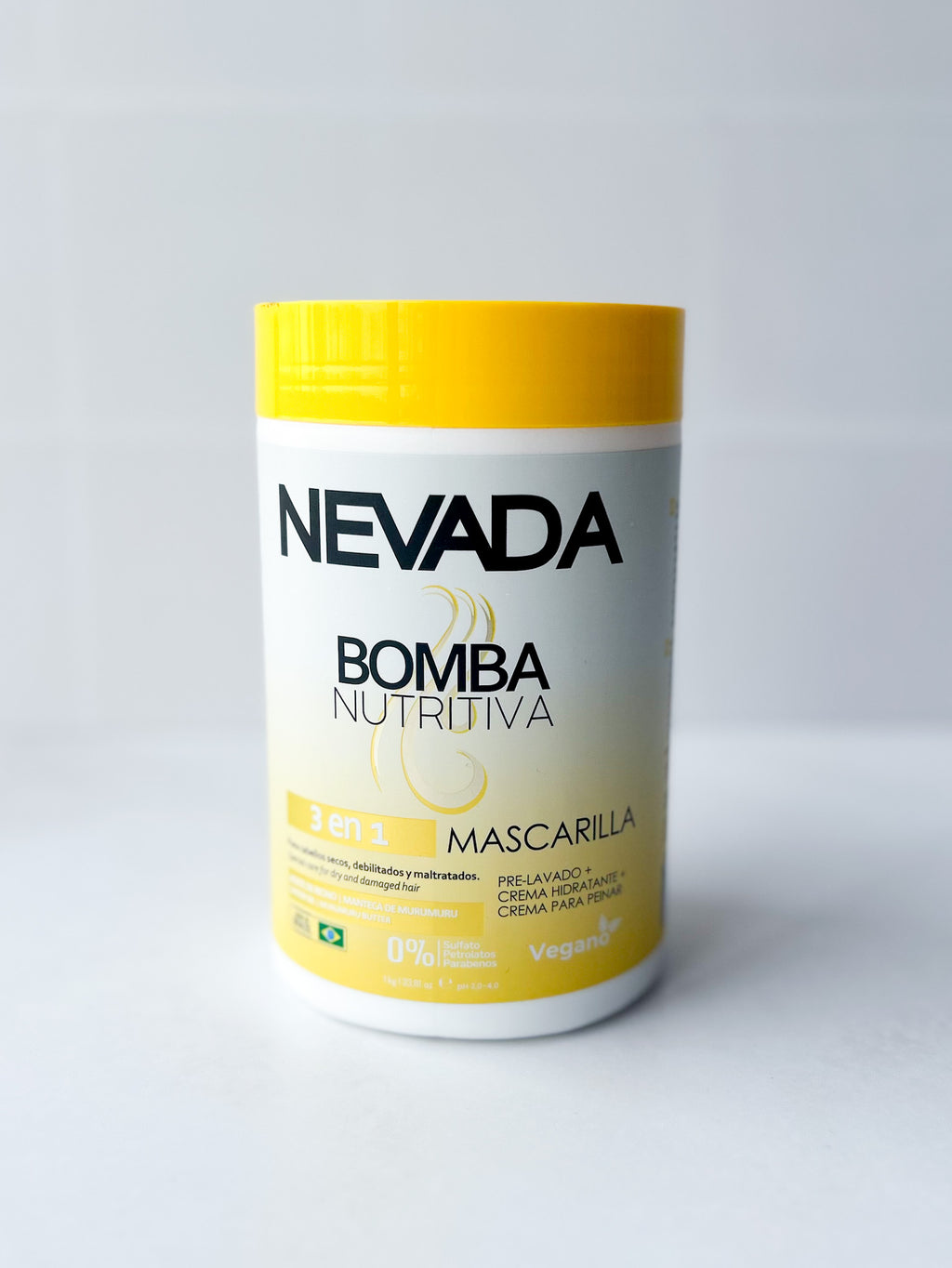 NEVADA - Mascarilla Capilar 3 en 1 Bomba Nutritiva 1KG