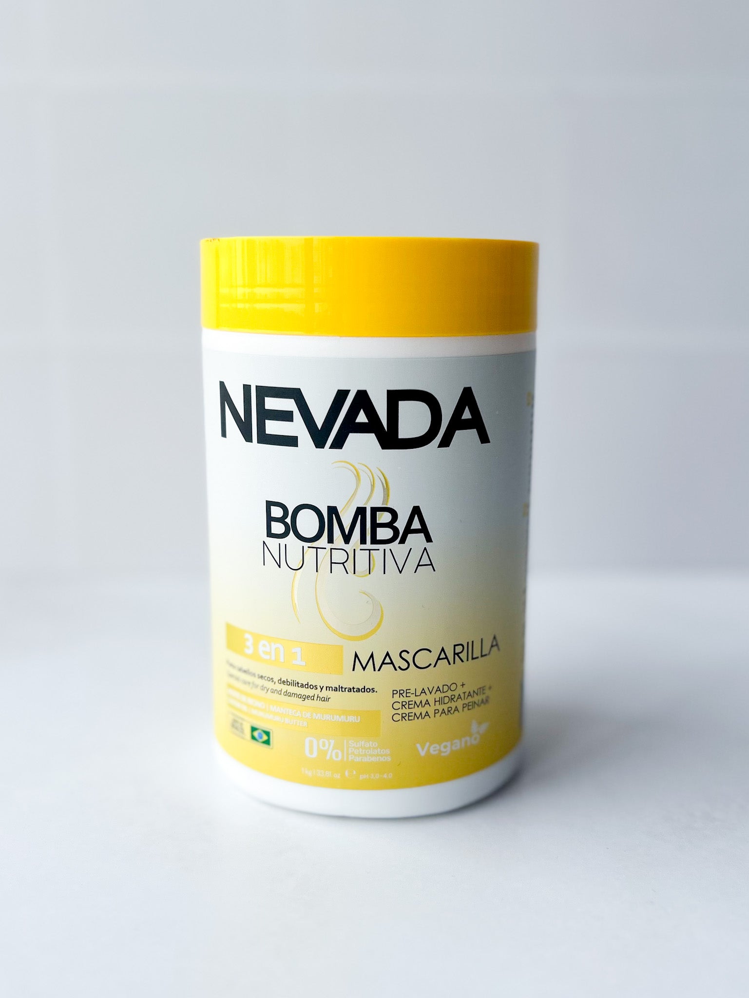 NEVADA - Mascarilla Capilar 3 en 1 Bomba Nutritiva 1KG
