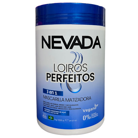 NEVADA - Mascarilla 3 en 1 Matizador Rubios Perfectos 1KG