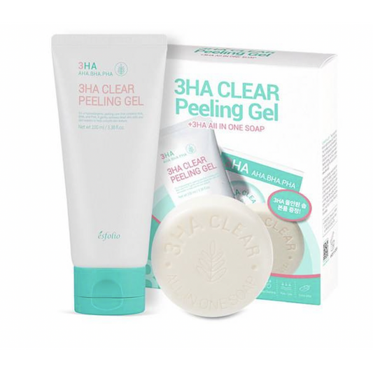 ESFOLIO - 3HA Clear Peeling Gel+SOAP