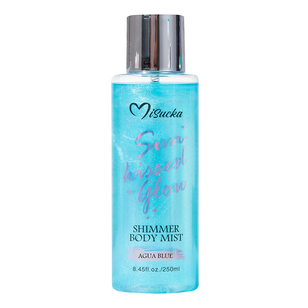 MISUCKA - Shimmer Body Mist 250ml. Sheer Seduction Aqua Blue